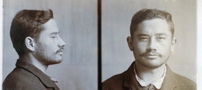 亨利·布什内尔的监狱照片，他与奥斯卡·王尔德同时被关押在雷丁监狱