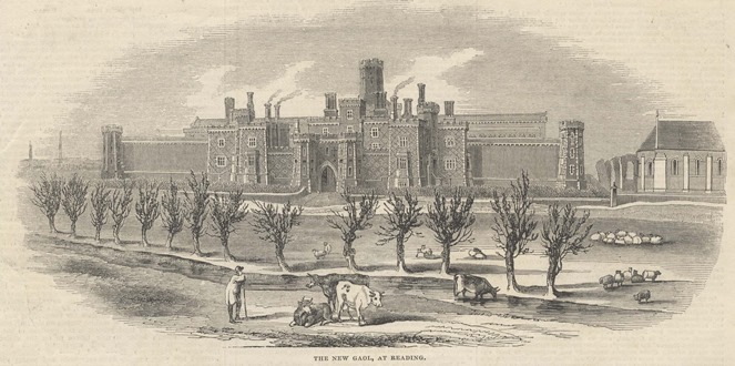 新雷丁监狱的蚀刻画(约1844年)