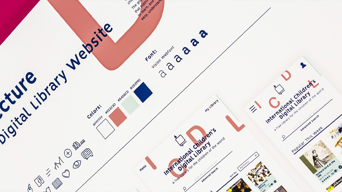 用户界面作为信息设计学生项目的一部分，由Maria Pitsillidou